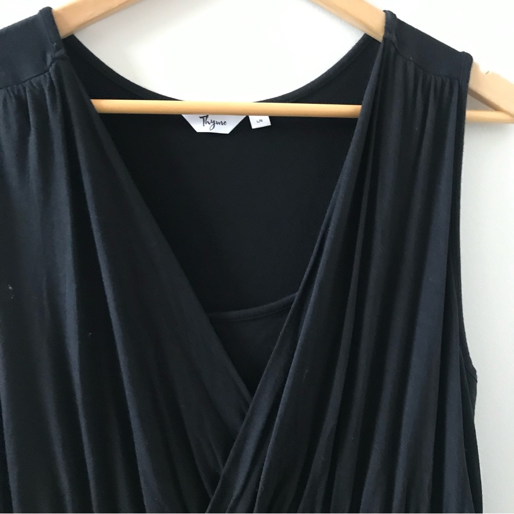 Thyme maternity - Long black maxi dress - L